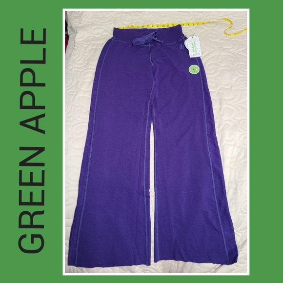 (New) GREEN APPLE BAMBOO YOGA PANTS - Picture 4 of 9